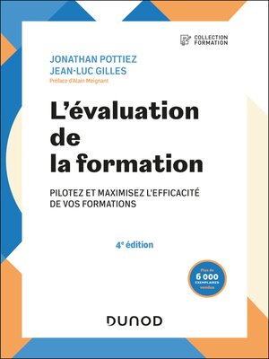 cover image of L'évaluation de la formation